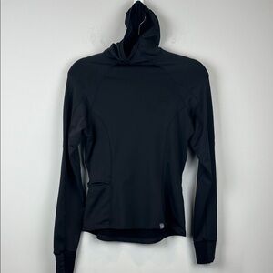 SUGOI Black Speedster Running Performance Hoodie Fleece-Lined Pullover